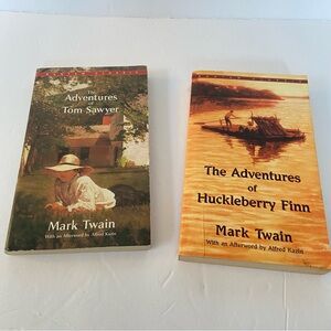The Adventures Of Tom Sawyer And The Adventures Of Huckleberry Fin Lot/Set of 2